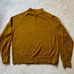 Everlane cotton mock neck sweater. Small.